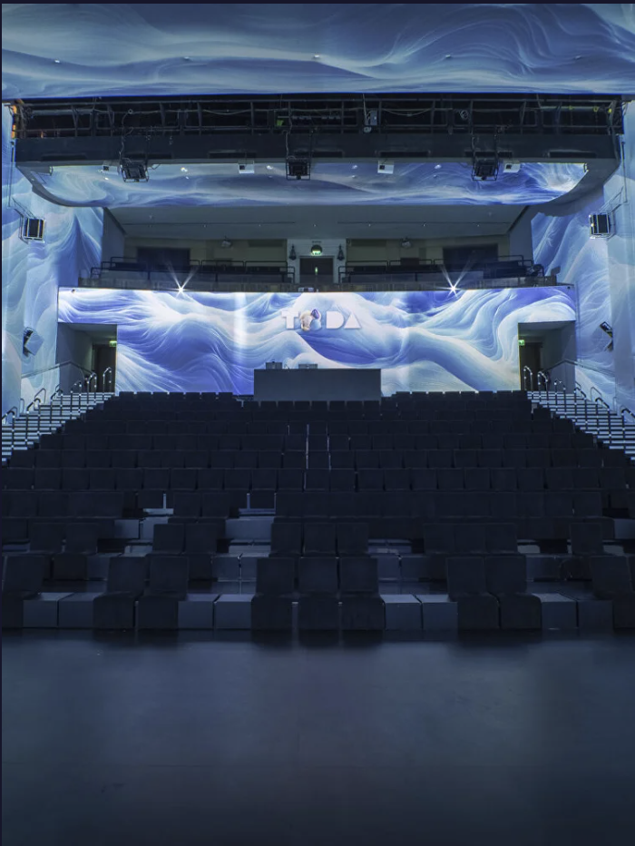 The immersive projection theatre at the Theatre of Digital Art
